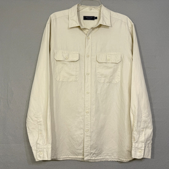 Vineyard Vines Men's Linen Blend Button Shirt Size L Classic Preppy Coastal - Picture 1 of 6
